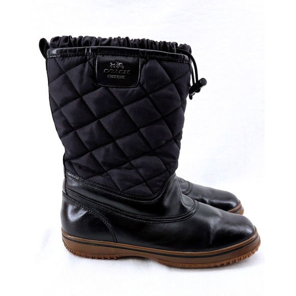 COACH Samara Quilted Boots - Size 7.5 - Picture 2 of 8